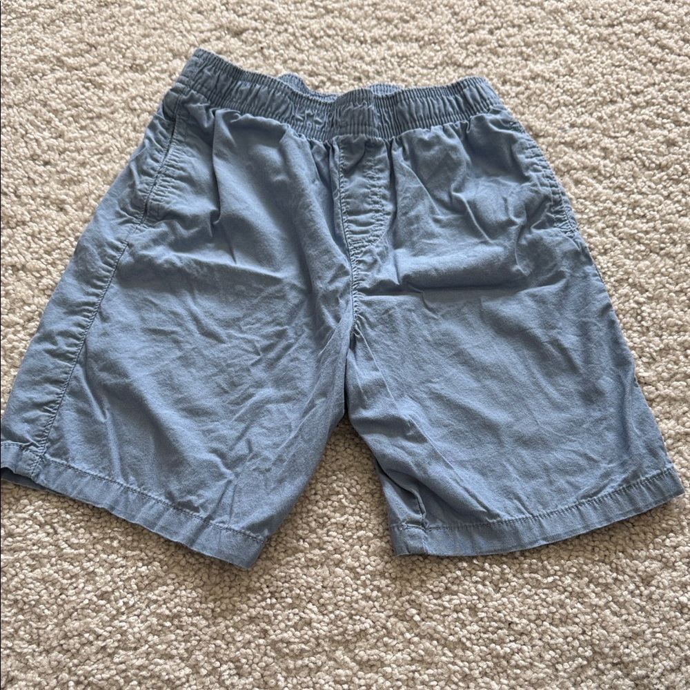 Kids Elastic-Waist Light Blue Casual Shorts